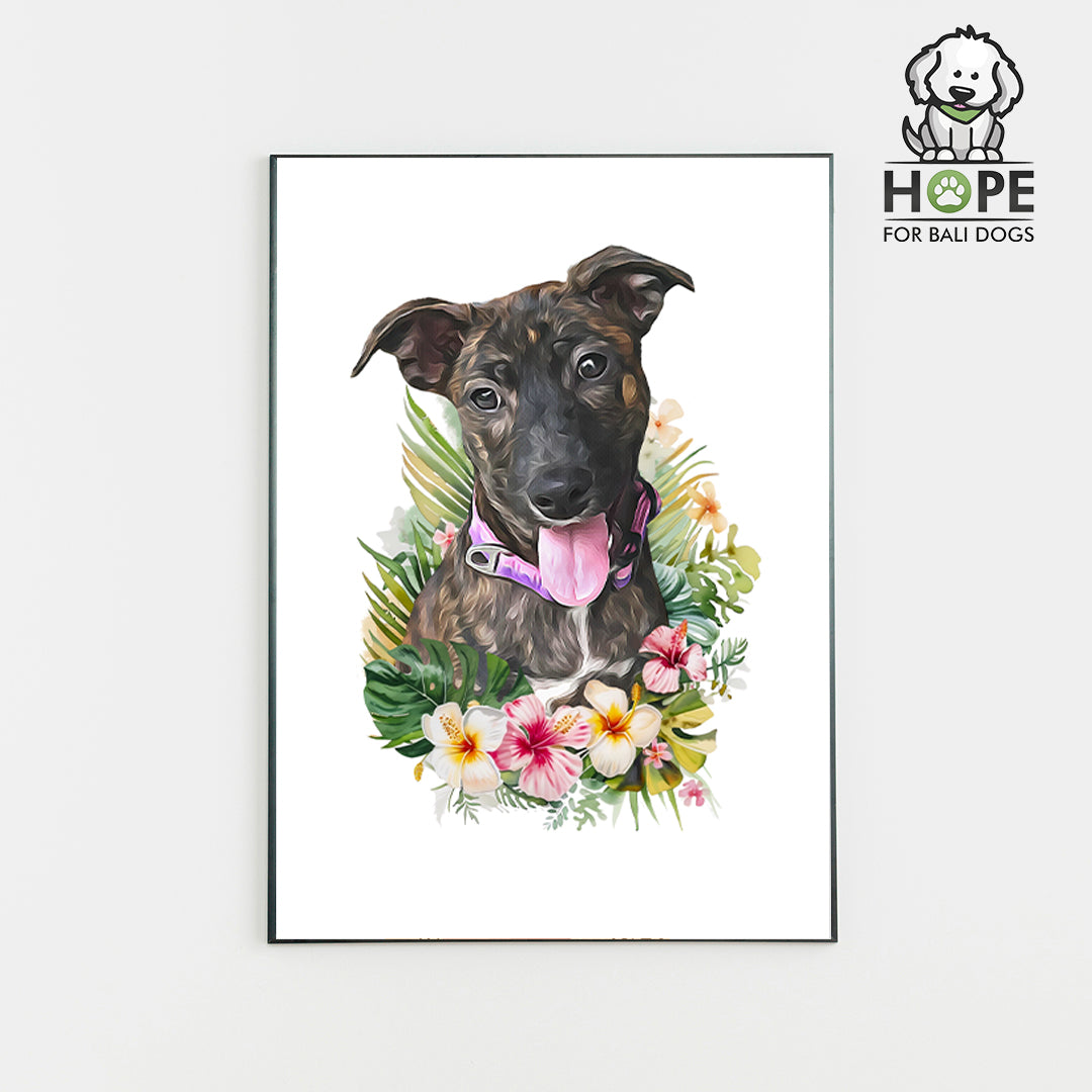 Retrato Hope for Bali Dogs