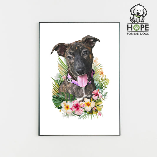 Retrato Hope for Bali Dogs